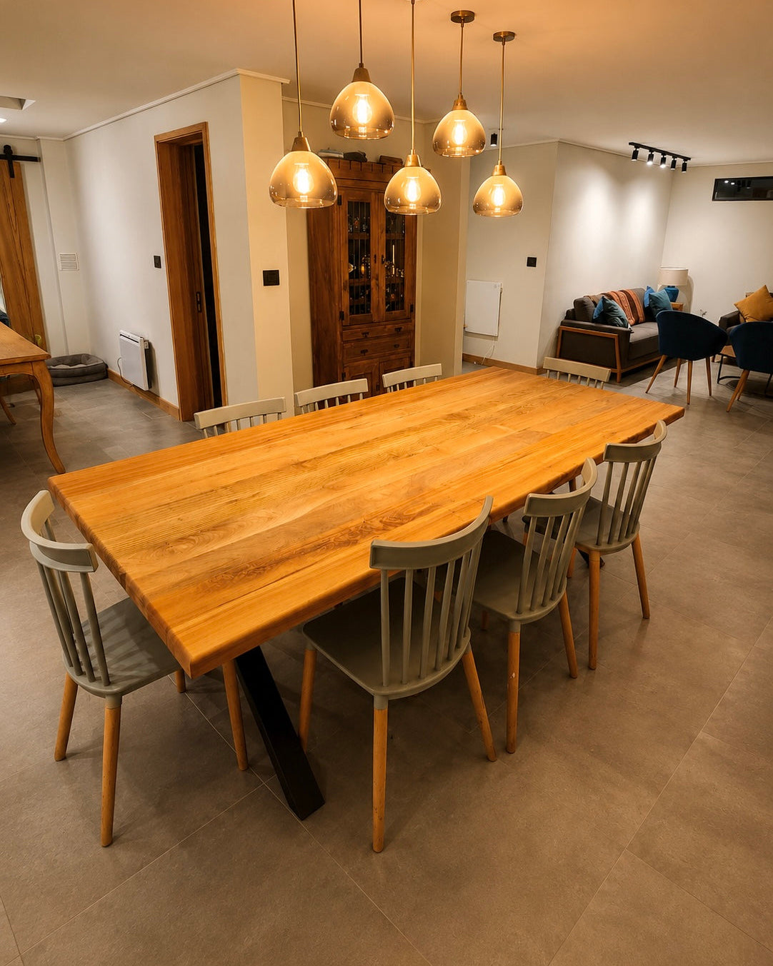 Mesa De Comedor Madera Maciza — Modelo Lago Puyehue