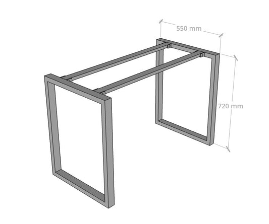 Base Armable de Fierro Negro