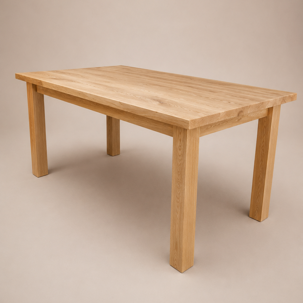 Mesa de Comedor Madera Maciza — Modelo Lago Llanquihue
