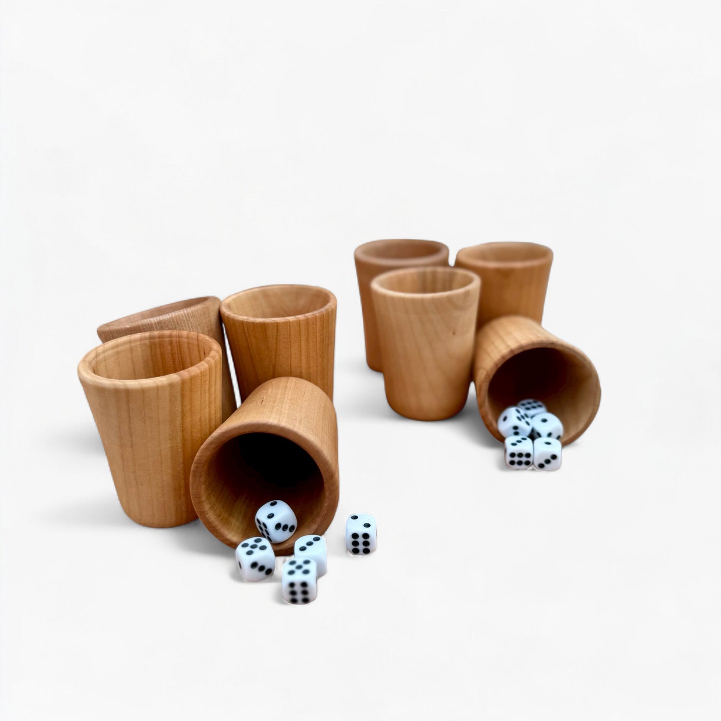 Juego de 4 Cachos en Madera Nativa