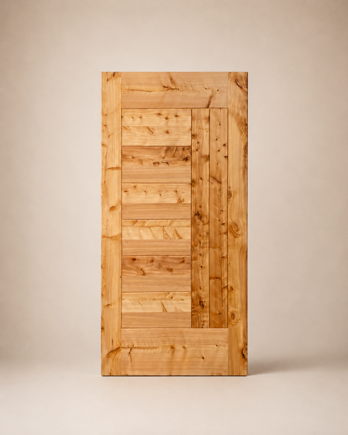 Puerta Exterior Madera Maciza — Modelo Lago Ranco