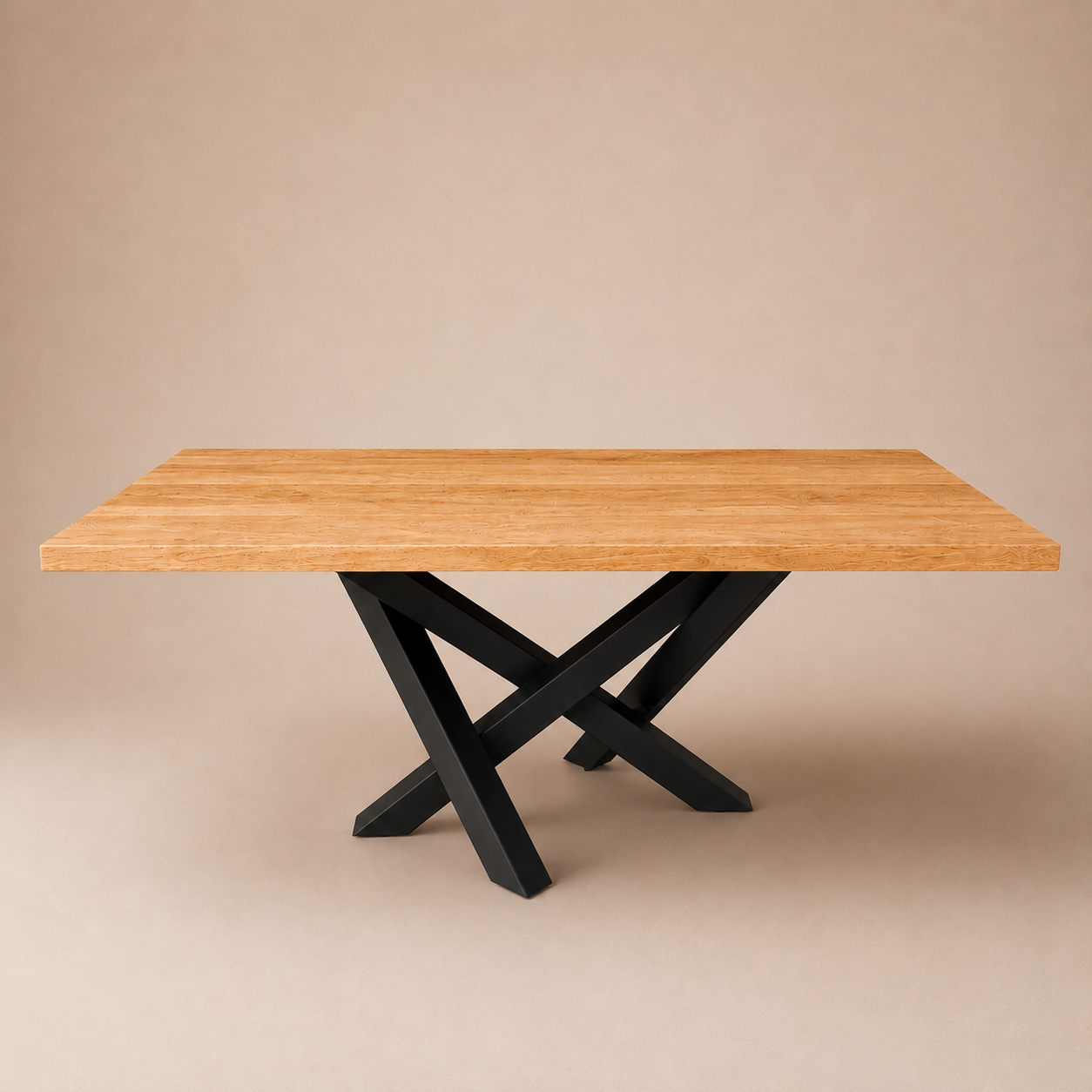 Mesa De Comedor Madera Maciza — Modelo Río Petrohué