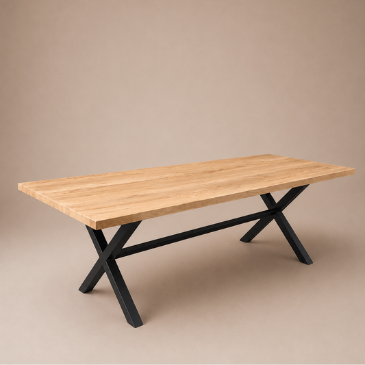 Mesa De Comedor Madera Maciza — Modelo Lago Calafquén