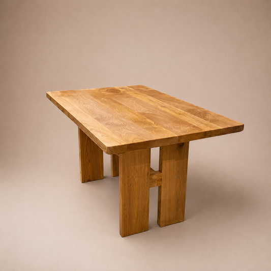 Mesa De Comedor Madera Maciza — Modelo Lago Riñihue