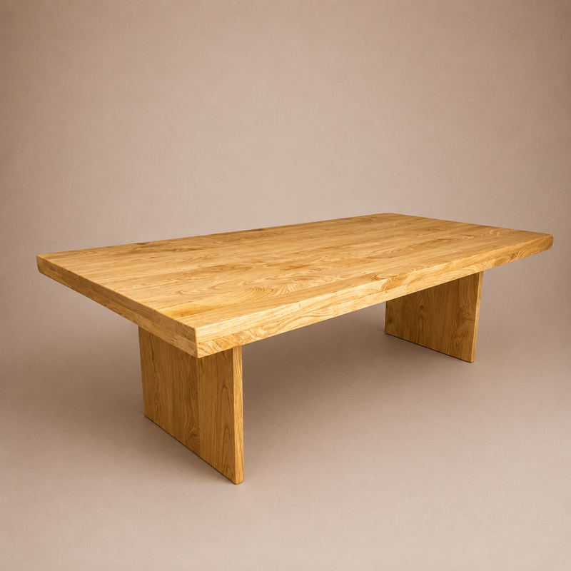 Mesa de Comedor Madera Maciza — Modelo Río Fuy