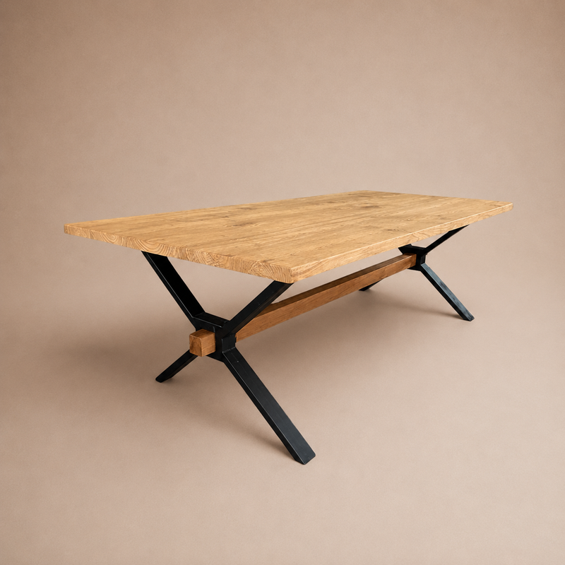 Mesa De Comedor Madera Maciza — Modelo Lago Puyehue