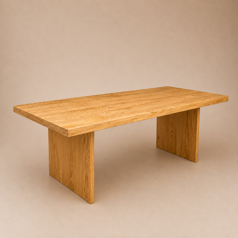 Mesa de Comedor Madera Maciza — Modelo Río Fuy
