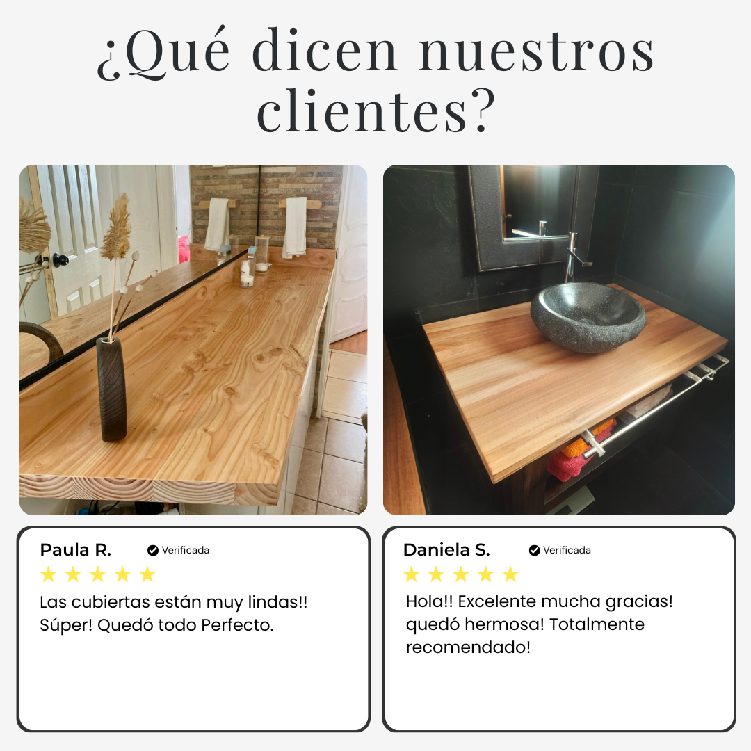 Cubierta de Lavamanos + Protector Hidrorrepelente y Anti Manchas - 4 cm Espesor