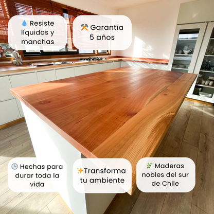 Cubierta de Cocina + Protector Hidrorrepelente y Anti Manchas - 4 cm Espesor