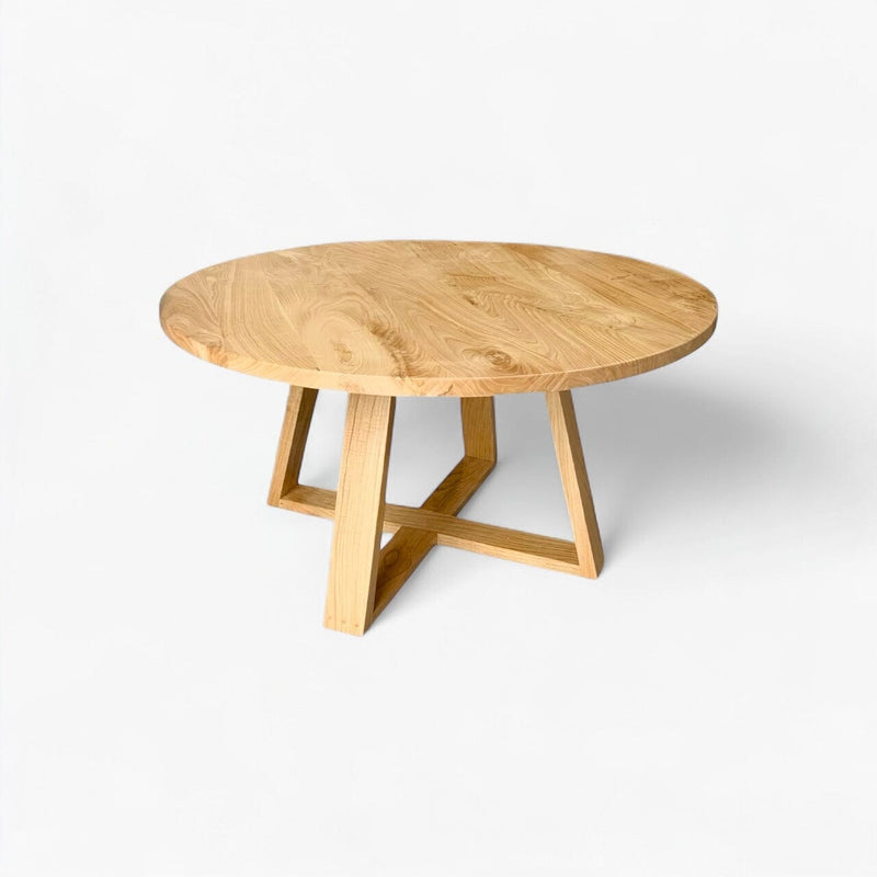 Mesa Redonda Comedor Madera Maciza — Modelo Río Puelo
