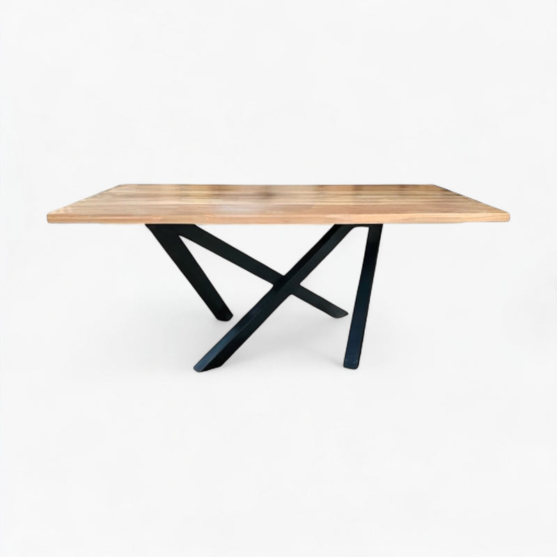 Mesa De Comedor Madera Maciza — Modelo Río Petrohué