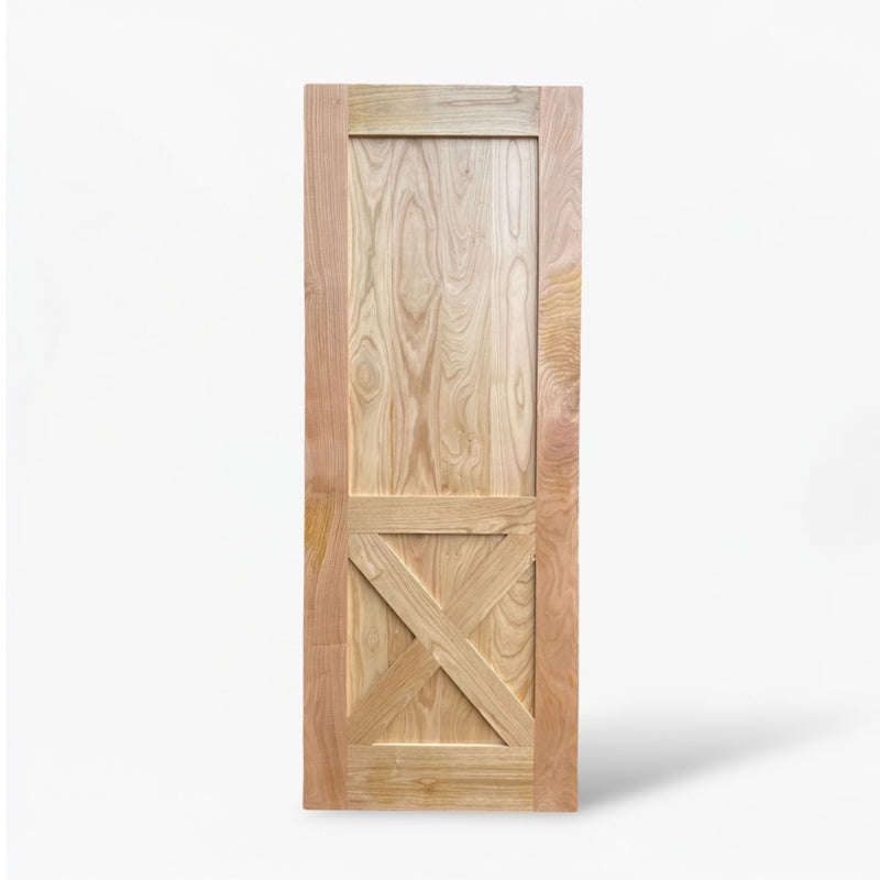 Puerta Granero Madera Maciza Tipo Cruz — Corredera o Abatible