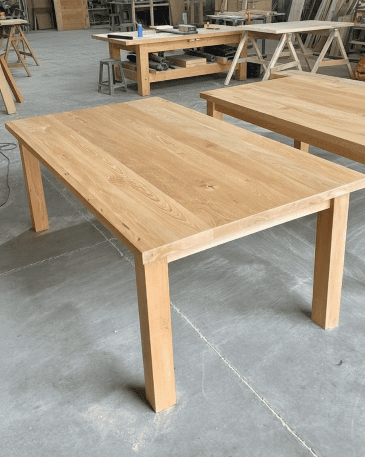 Mesa de Comedor Madera Maciza — Modelo Lago Llanquihue
